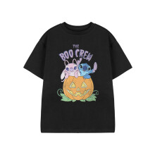 (9-10 Years) Disney Lilo & Stitch Short Sleeved T-Shirt (Girls Black)