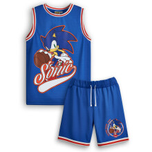 (10-11 Years) Sonic the Hedgehog 2 Piece Basketball Set (Boys Blue)