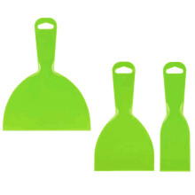 JWDX Gartengeschenke-Sonderangebot – 3-teiliges multifunktionales Kunststoffschaber-Set, für den Haushalt geeignet, Grün