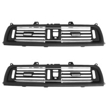 2X Schwarzes Armaturenbrett Zentrale Klimaanlage Luft Lüftung Gitter Komplette Baugruppe für  5 Series F10 F11 F18 64229209136