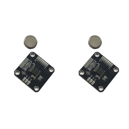 2X MT6835 Magnetic Encoder Module PWM/SPI Brushless Motor 21BIT Encoder with Magnet to Replace AS5048