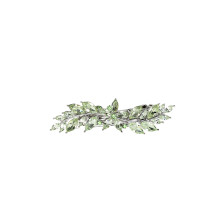 Faship Clip para el cabello pequeño floral verde peridoto
