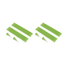 2X 4 Zeilen 28 Zellen Braille Schiefer Braille Schreib Schiefer Kunststoff Braille Schiefer Kit, Grün (2)