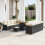 VidaXL vidaXL Garten-Sofa-Set Schwarz 1