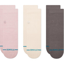 (S, Lilac) Stance Womens Icon Quarter 3 Pack Ankle Socks