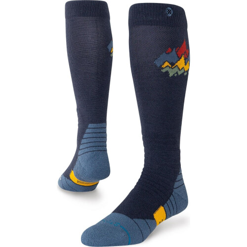 (M, Navy) Stance Unisex Peaks Over The Calf Wool Ski Socks