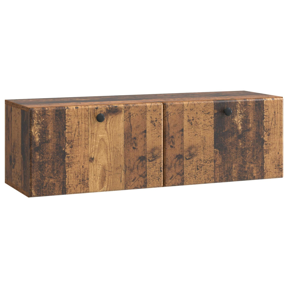 Vidaxl Wall-Mounted Tv Cabinet 98 X 31 X 30 Cm Old Wood