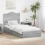 VidaXL vidaXL Storage Bed Grey Sonoma 100 x 200 cm Engineered Wood 1