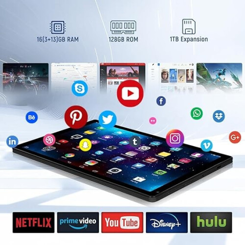 Tablet 10.36" Android 14 Tablet 16+128GB Octa Core 1280800 HD IPS WIFI Touch 1