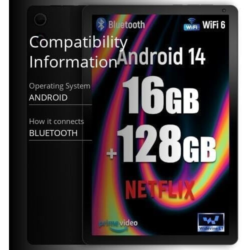 Tablet 10.36" Android 14 Tablet 16+128GB Octa Core 1280800 HD IPS WIFI Touch 2