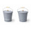 15l Grey Kindling Bucket with Lid 30cm diameter 5