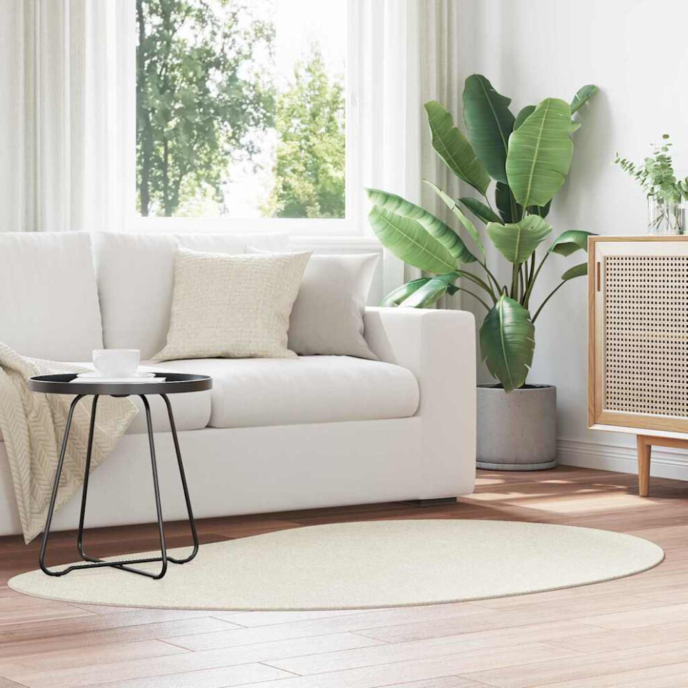 Vidaxl Area Rugs Huarte Cream 120 X 170 Cm Polyester