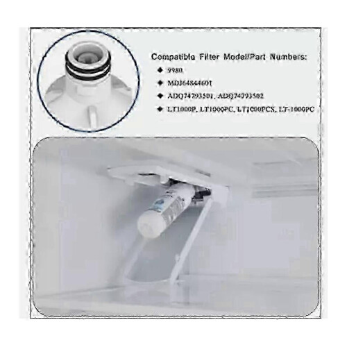 Compatible with LG ADQ747935 water filter (3-pack) Replacement filter for refrigerator 2