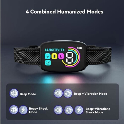 Anti-Bark Collar - AUDBURN - IP67 Water Resistance - Smart Detection - Vibration 1