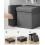Storage Ottoman - Fabric - Dark Grey - Versatile Footrest and Storage Solution 5