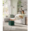Storage Ottoman - Fabric - Retro Green - Foldable Design 2