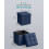 Foldable Storage Ottoman - Fabric - Midnight Blue - Multipurpose Footrest and Storage Solution 3