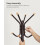 Coat Stand - Metal - Black - 12 Hooks, 4 Legs 8