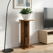 vidaXL Plant Stand 2 pcs Old Wood 25 x 25.5 x 60.5 cm Engineered Wood