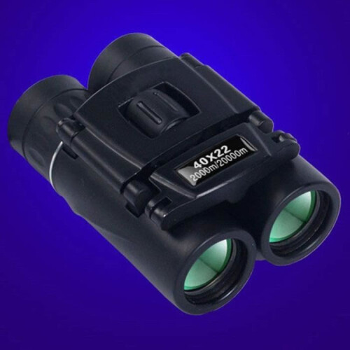 Powerful 40x22 HD Binoculars, 2000m Range, Foldable Mini BAK4 FMC Optics - Black 2