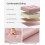 Foldable Storage Ottoman - Fabric - Jelly Pink - Versatile Footrest and Storage Solution 3