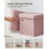 Foldable Storage Ottoman - Fabric - Jelly Pink - Versatile Footrest and Storage Solution 7