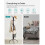 Coat Stand - Metal - Black - 12 Hooks, 4 Legs 4