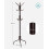 Coat Stand - Metal - Black - 12 Hooks, 4 Legs 6