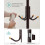 Coat Stand - Metal - Black - 12 Hooks, 4 Legs 7