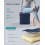 Foldable Storage Ottoman - Fabric - Midnight Blue - Multipurpose Footrest and Storage Solution 5