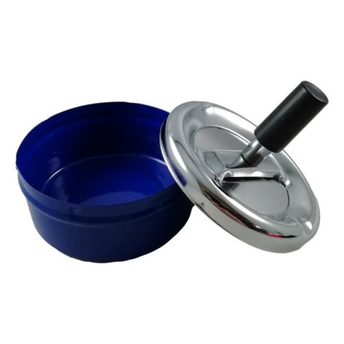 Rotating Metal Ashtray with Ash Tray and Cigarette Rest – 3 Colors 2