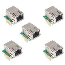 5PCS USR-ES1 W5500 Módulo de Rede Ethernet Interface SPI/Ethernet/TCP/Protocolo IP Compatível com WIZ820Io
