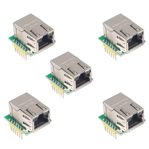 5PCS USR-ES1 W5500 Módulo de Rede Ethernet Interface SPI/Ethernet/TCP/Protocolo IP Compatível com WIZ820Io