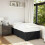 VidaXL vidaXL Bed Frame without Mattress Black Single Velvet 1