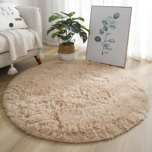 Tapis Yannee doux et moelleux, antidérapant, grand tapis ultra-doux pour salon et chambre, couleur camel