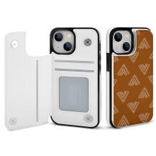 Bohemian portemonneehoesje voor iPhone 14 - Flipcover van PU-leer met kaarthouder, magnetische sluiting en schokbestendig ontwerp voor vrouwen/meisjes