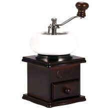 Moulin à café manuel avec tiroir - Moulin à café portable vintage en bois - Outil de broyage de grains de café de voyage - Cadeau idéal pour