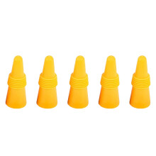 Ensemble de décoration de salle de bain Jacenvly en liquidation : 5 bouchons de bouteille de vin réutilisables en silicone, bouchons de bouteille