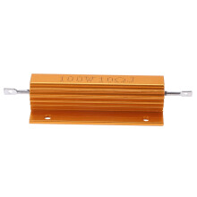 Guldbeklædt aluminiumsmodstand 100W, 10Ohm 10R