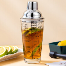 Mengbeker met recept, 395 ml compostdrank met weegschaal, junior bartenderkit. Geschikt voor thuisbarbenodigdheden. Kerstcadeau.