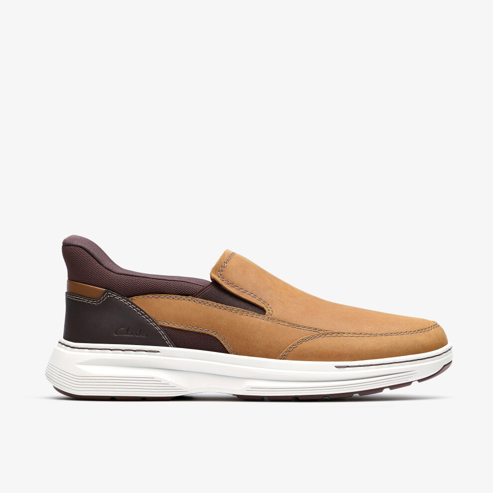 Clarks (Wide, 10 (Adults')) Craftwell Step Light Brown Lea