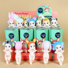 12 pezzi Sonny Angel Blind Box Serie Animali Figure Giocattoli Ornamenti Bambole Per Fan Bambini Regali di Natale Gatti Vita Azione[HK] [qb] 6 pezzi