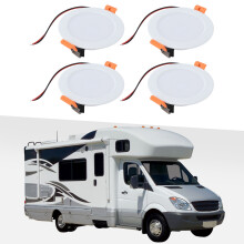 LED Deckenleuchte Set 4x 12V 3W IP44 Weiß