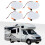 LED Deckenleuchte Set 4x 12V 3W IP44 Weiß 1