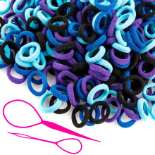 UUDYIGE 400 Pcs Gomas para el Cabello de Niños, Pequeñas Bandas de Pelo Elásticas Sin Daños para Bebés y Niñas