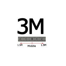Selbstklebendes metrisches Edelstahl-Maßband für Frästische und T-Nuten (3M-Middle)
