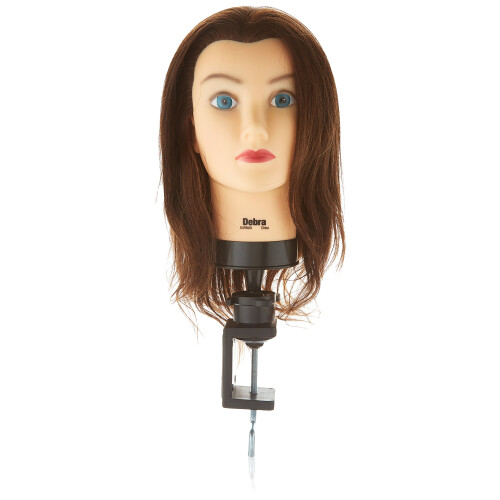 Maniquí de cabello humano Debra Cosmetología
