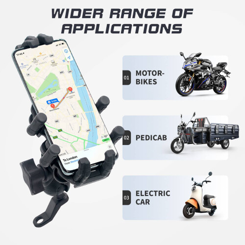 Motorrad Smartphone-Halter 8-Klauen 2