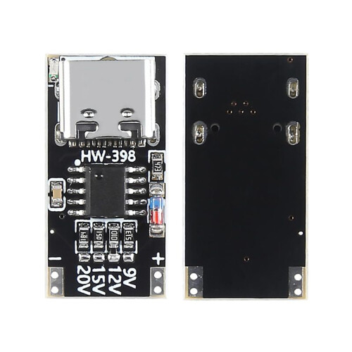 12PCS USB-C PD Trigger Board Module PD/QC Decoy Board Fast Charge USB Type-C to 12VPower Delivery Boost Module 2