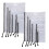 54Pcs Mesh Zipper Pouch Document Bag, 8 Assorted Size, Waterproof Plastic Zip File Folders, Multipurpose for Office,Home 3
